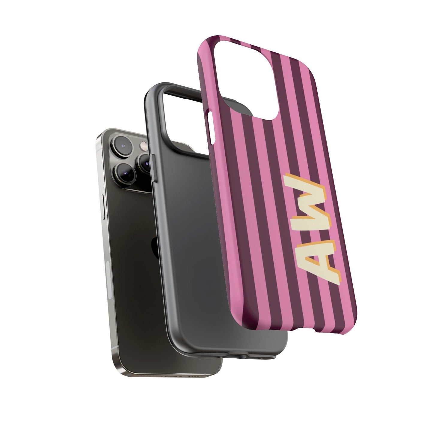 Bold Stripe Monogram Phone Case