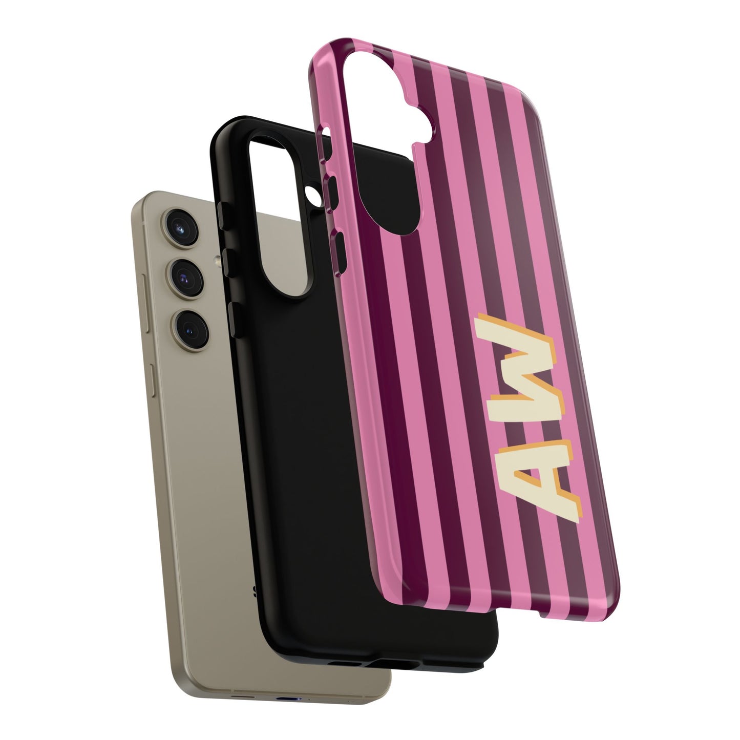 Bold Stripe Monogram Phone Case