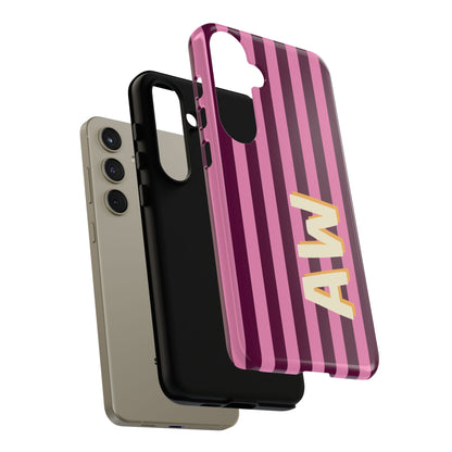 Bold Stripe Monogram Phone Case