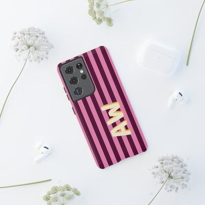 Bold Stripe Monogram Phone Case