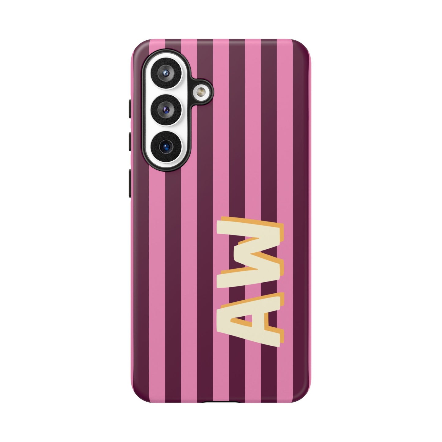 Bold Stripe Monogram Phone Case