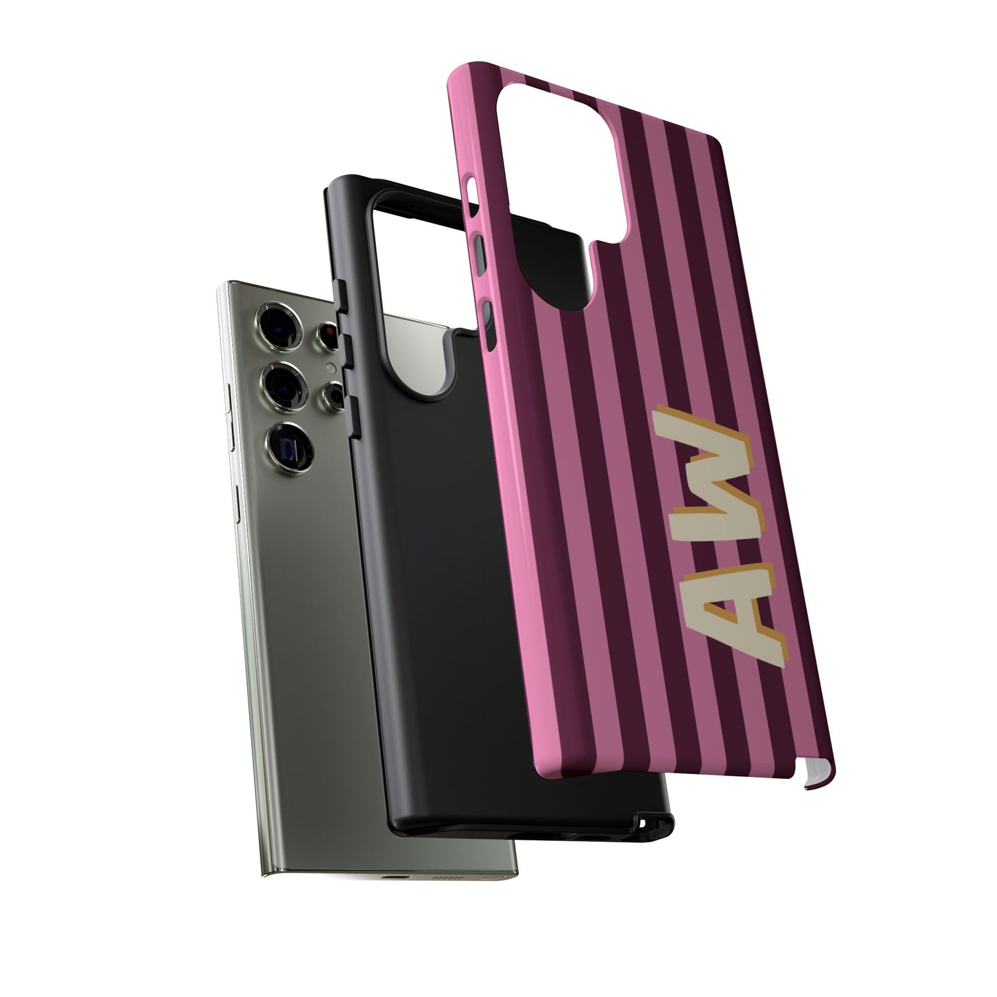 Bold Stripe Monogram Phone Case