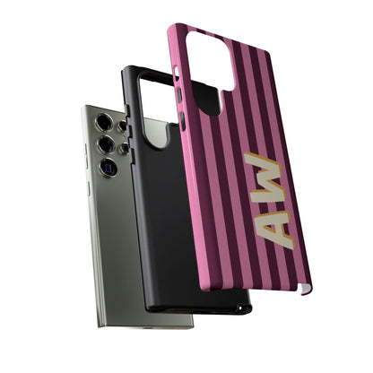 Bold Stripe Monogram Phone Case