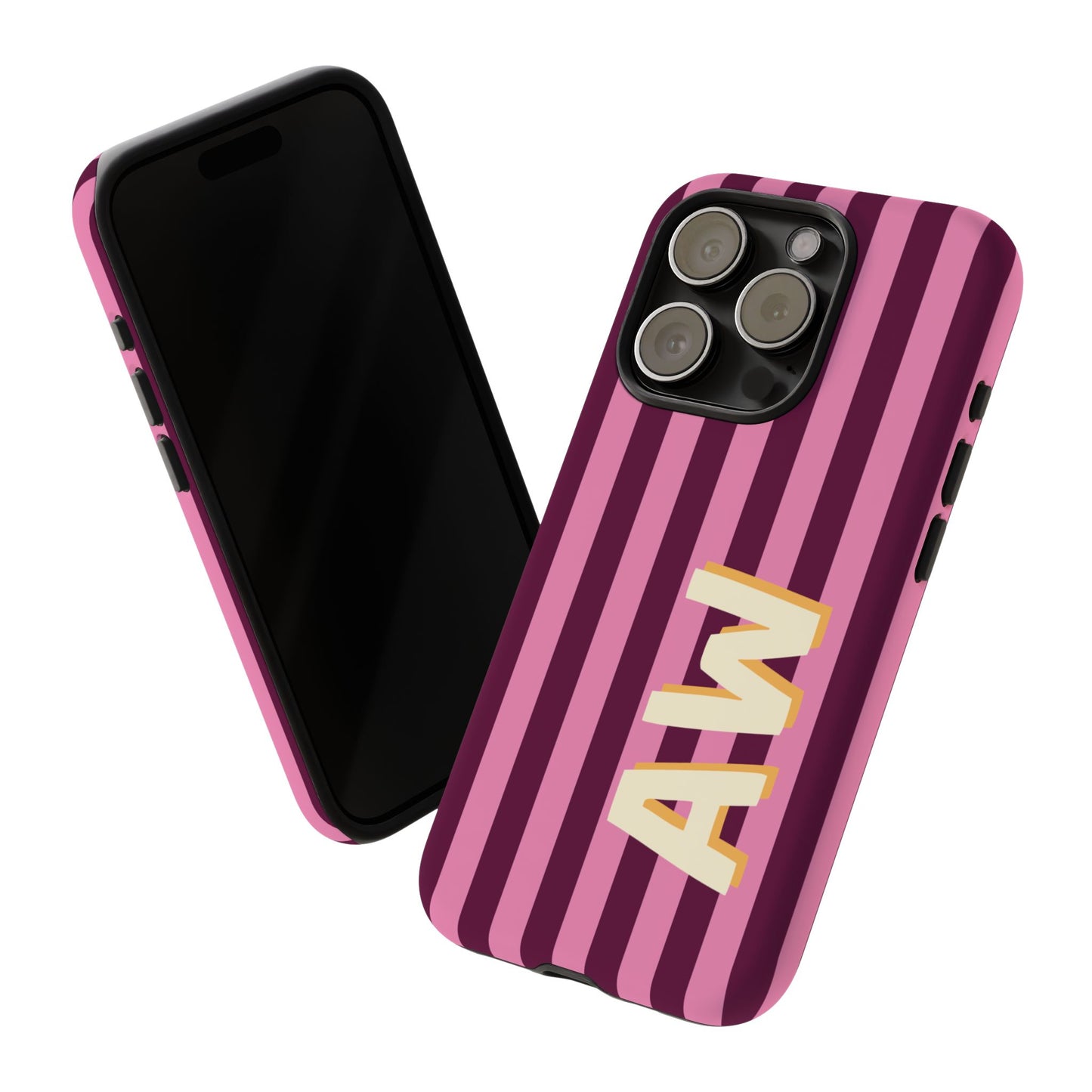 Bold Stripe Monogram Phone Case