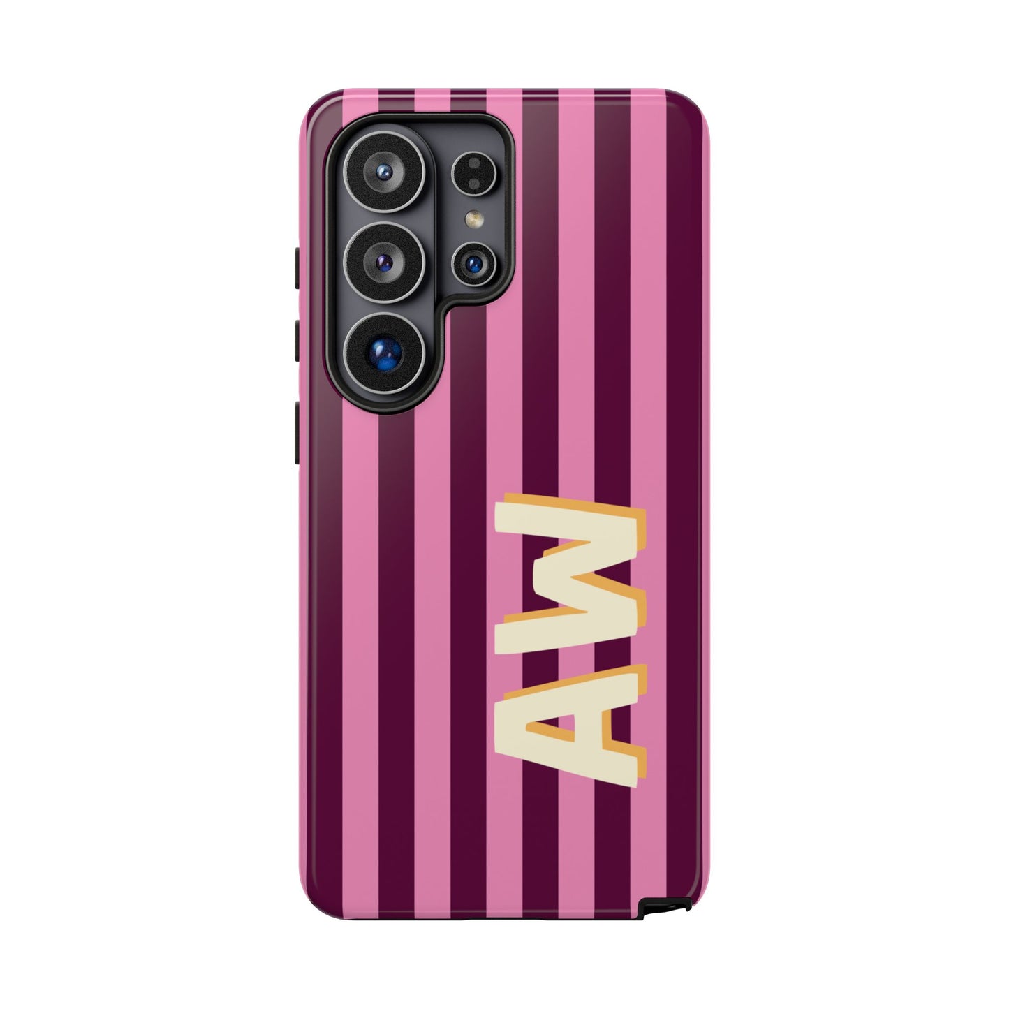 Bold Stripe Monogram Phone Case