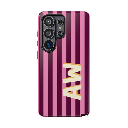 Bold Stripe Monogram Phone Case