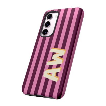 Bold Stripe Monogram Phone Case