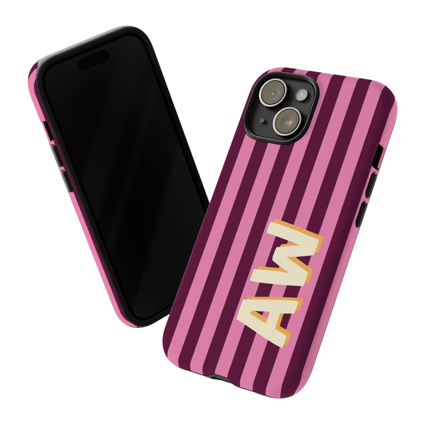 Bold Stripe Monogram Phone Case