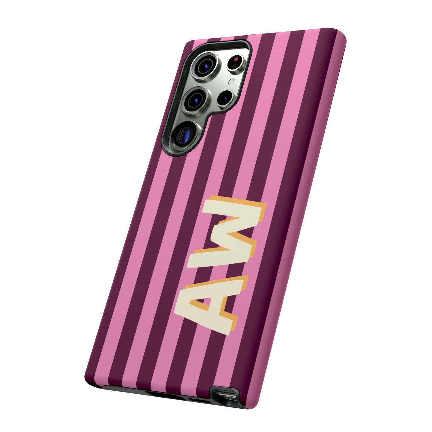 Bold Stripe Monogram Phone Case