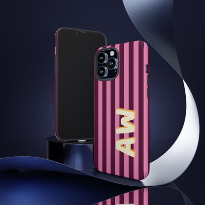 Bold Stripe Monogram Phone Case