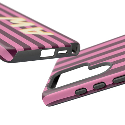 Bold Stripe Monogram Phone Case