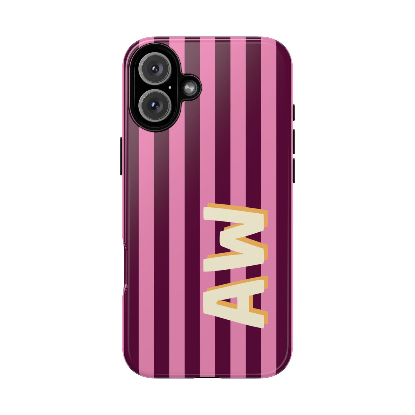 Bold Stripe Monogram Phone Case