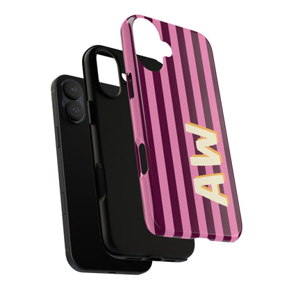 Bold Stripe Monogram Phone Case