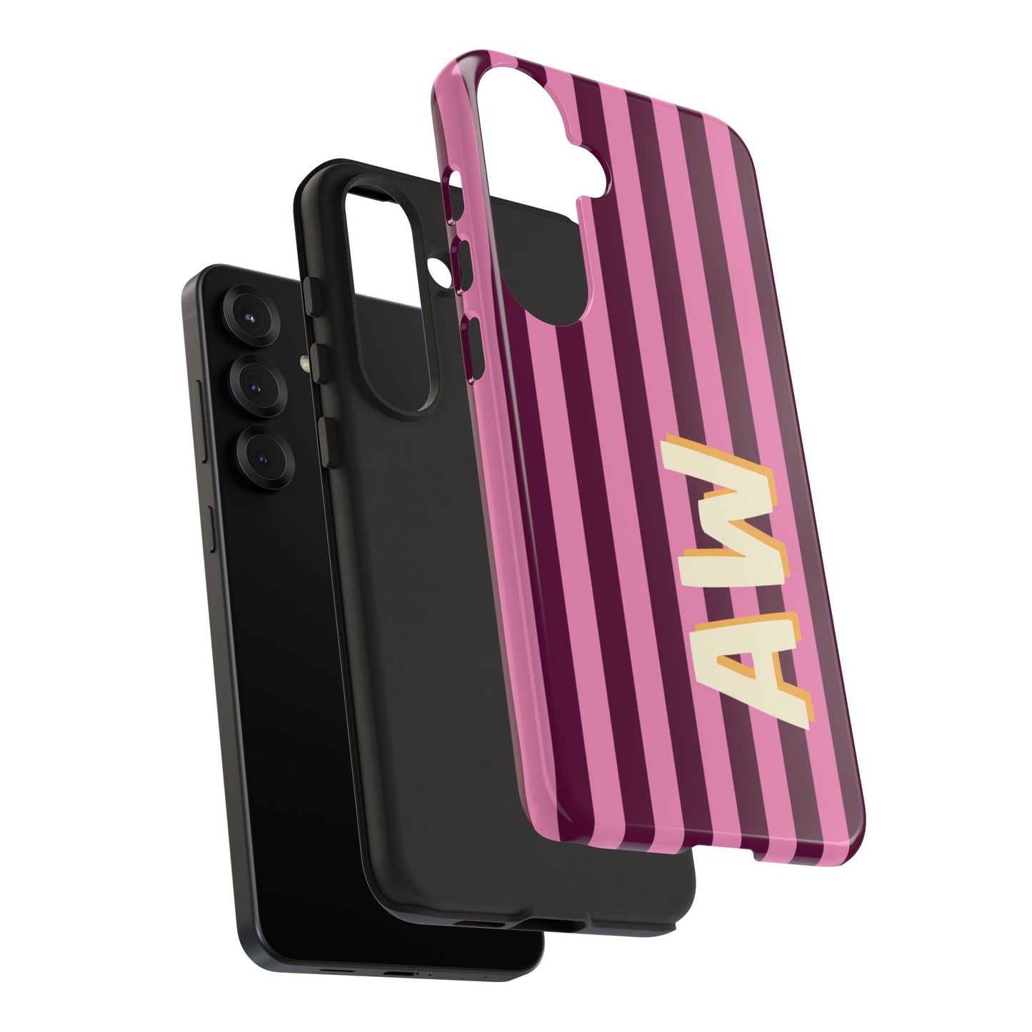Bold Stripe Monogram Phone Case