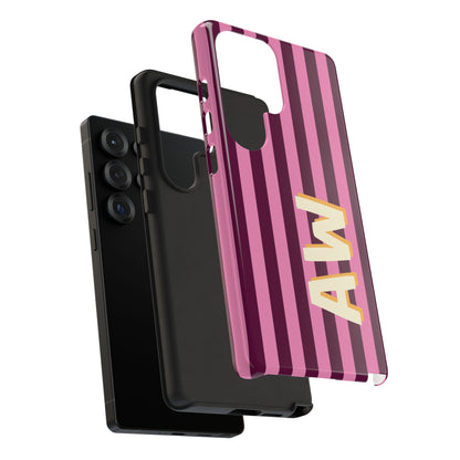 Bold Stripe Monogram Phone Case