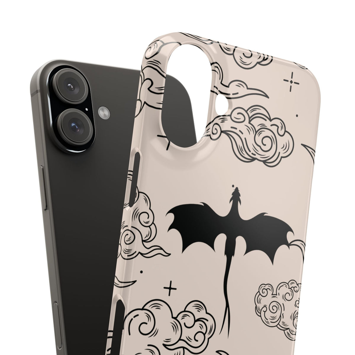 Celestial Dragon snap phone case, view 3