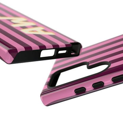 Bold Stripe Monogram Phone Case