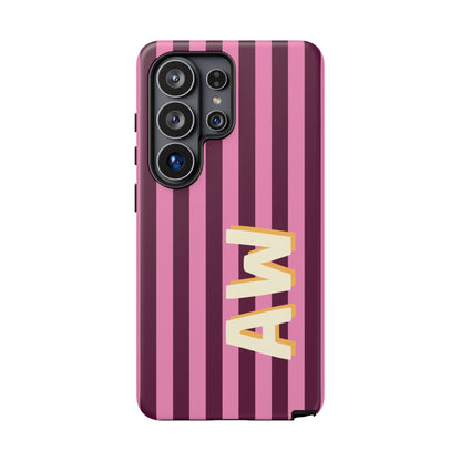 Bold Stripe Monogram Phone Case