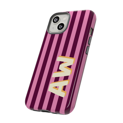 Bold Stripe Monogram Phone Case