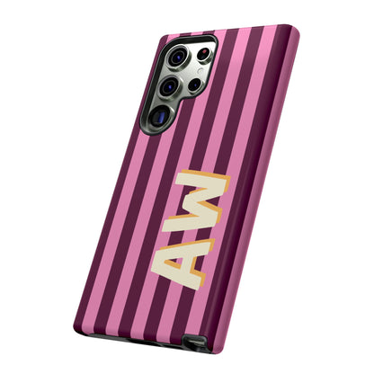 Bold Stripe Monogram Phone Case