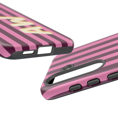 Bold Stripe Monogram Phone Case