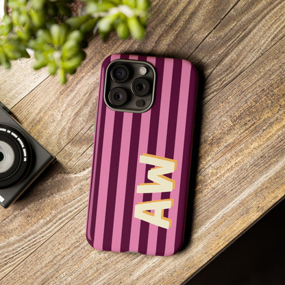Bold Stripe Monogram Phone Case