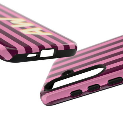 Bold Stripe Monogram Phone Case