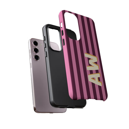 Bold Stripe Monogram Phone Case