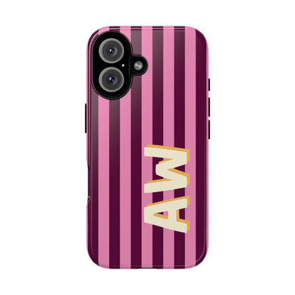 Bold Stripe Monogram Phone Case