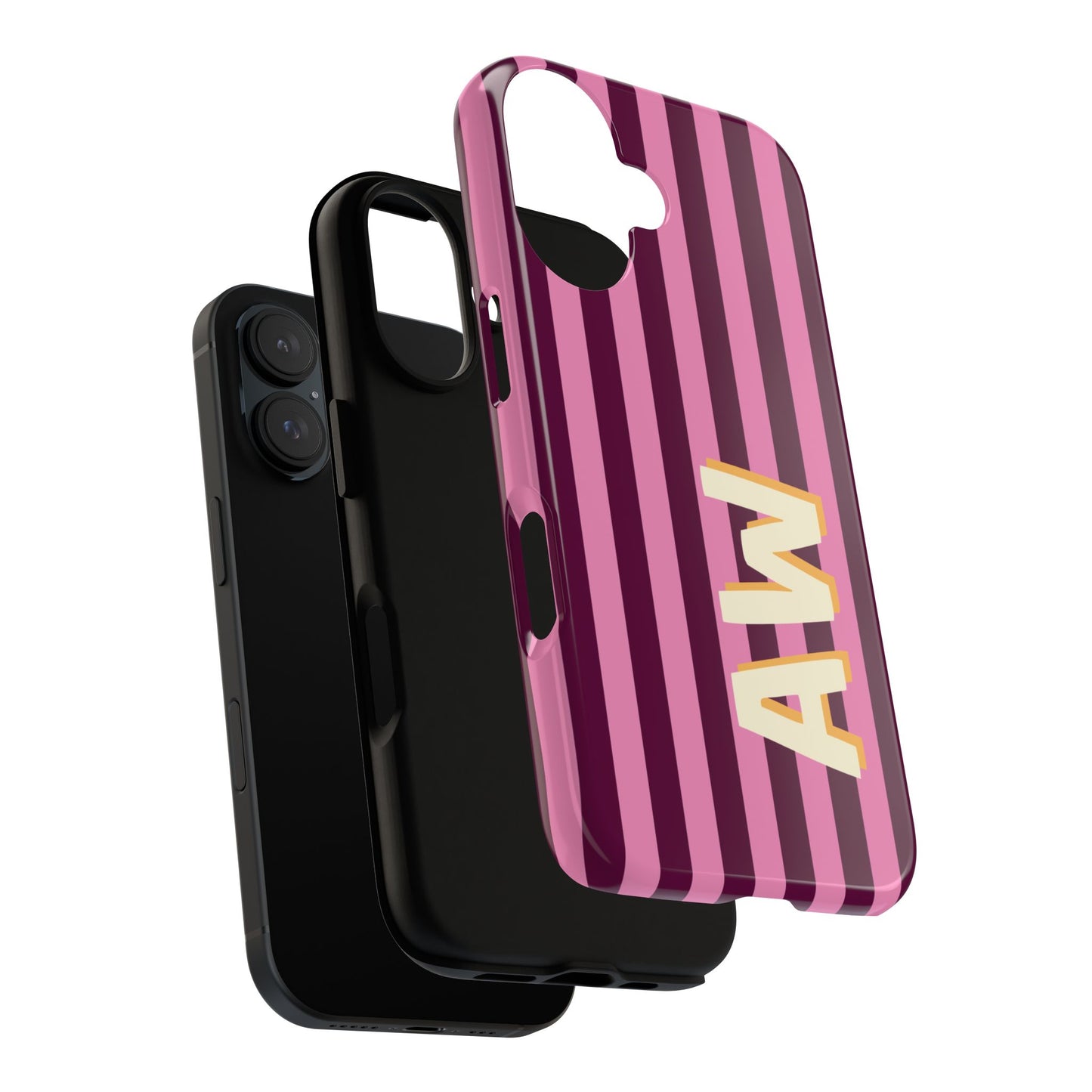Bold Stripe Monogram Phone Case