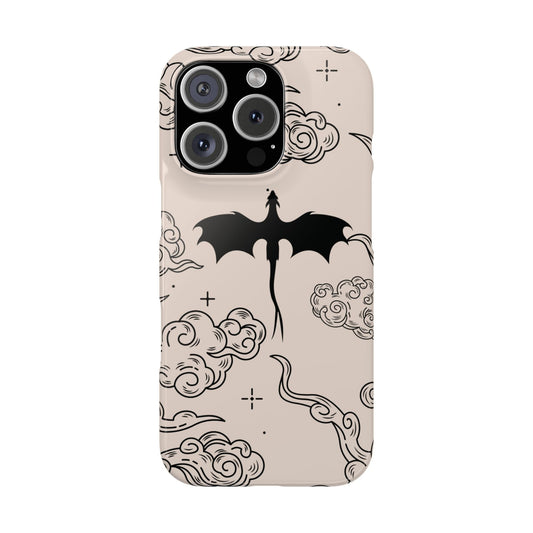 Celestial Dragon snap phone case, back view