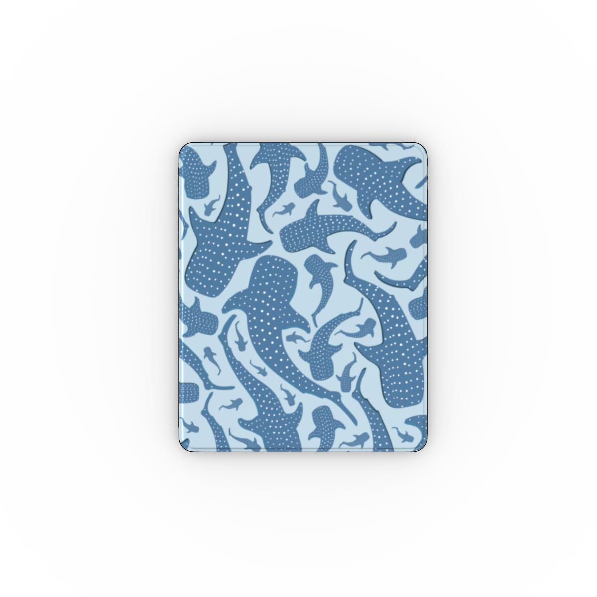 Blue whale shark iPad case front cover