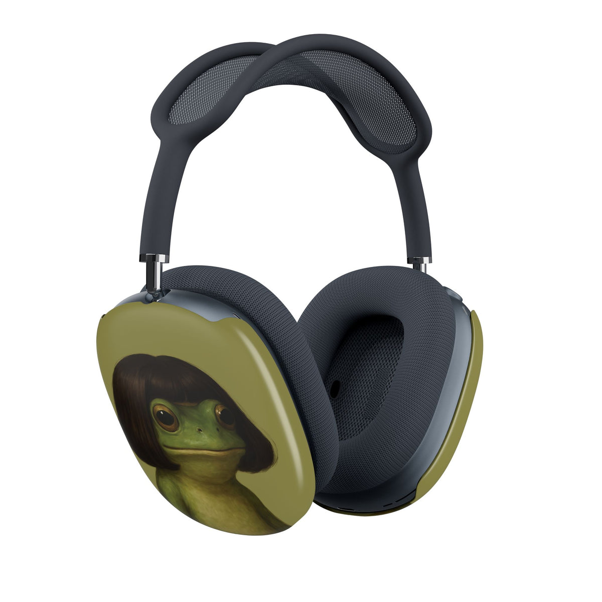 Bob Cut Frog AirPods Max case both ear cups shown