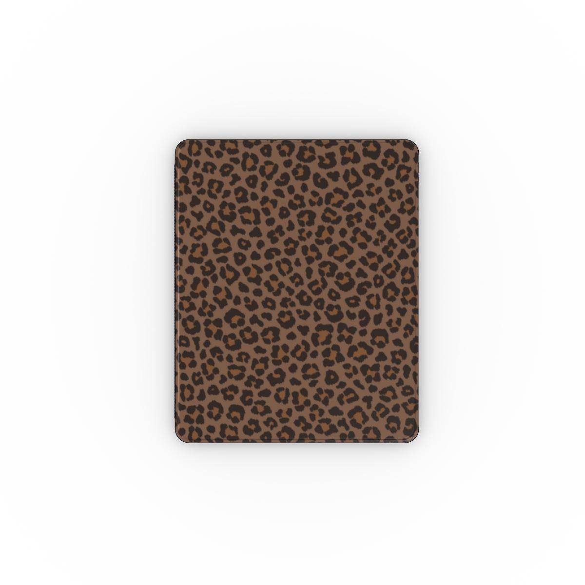 Brown leopard print iPad case front cover