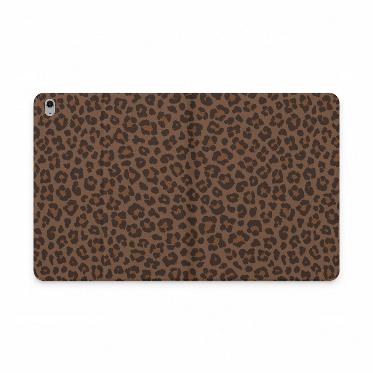 Brown Leopard Print iPad Folio Case | Wallet Cover with Card Pockets