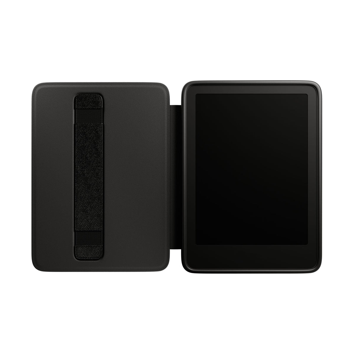 Buy Me Books Kindle case opened flat showing the interior hand strap