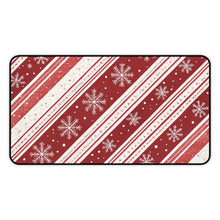 Candy Cane Snowflake Desk Mat