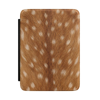 Fawn Print Kindle case front, caramel fur with cream spots