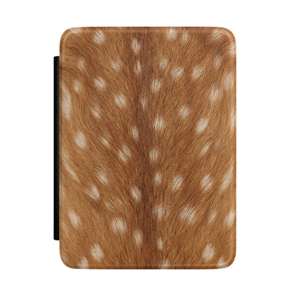 Fawn Print Kindle case front, caramel fur with cream spots