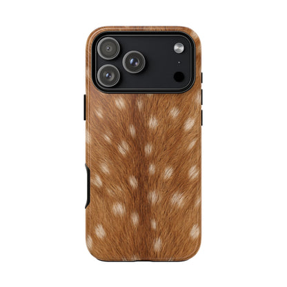 Fawn Print tough phone case on a newer iPhone model