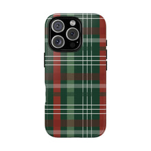 Green Christmas Plaid Tough Phone Case