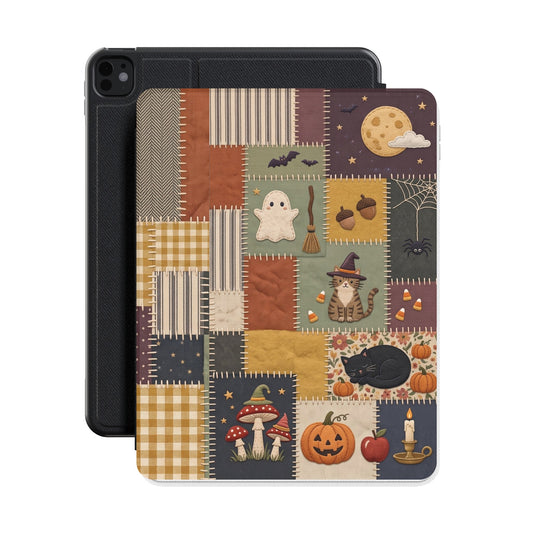 Halloween Patchwork iPad case on an iPad
