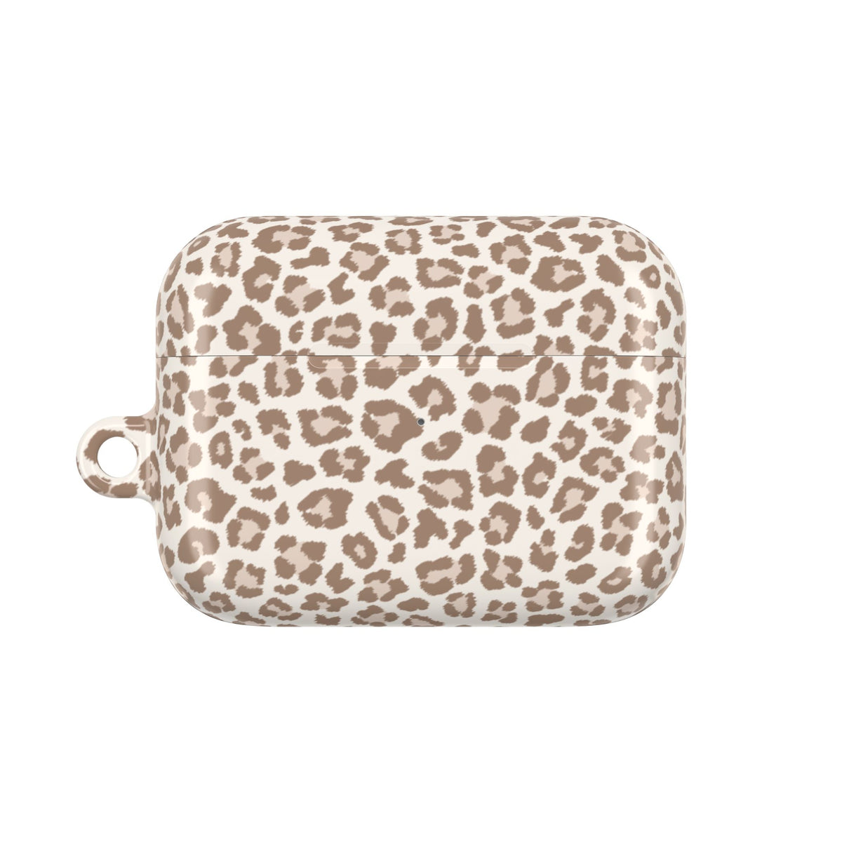 Leopard print AirPods case front view