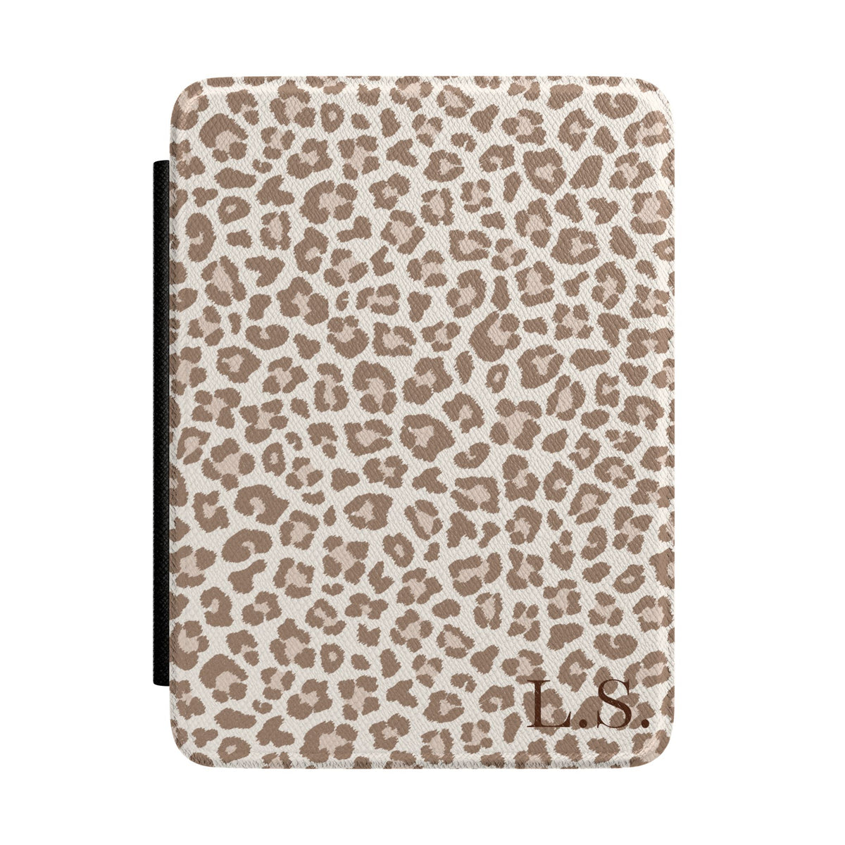 Leopard print Kindle case front cover