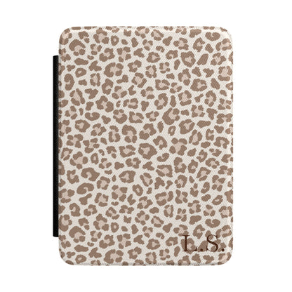 Leopard print Kindle case front cover