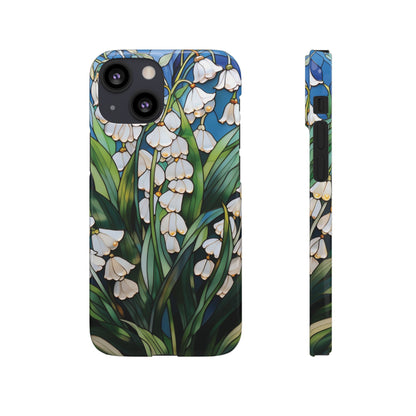 Lily of the Valley snap phone case back and side