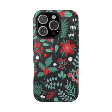 Midnight Poinsettia Tough Phone Case