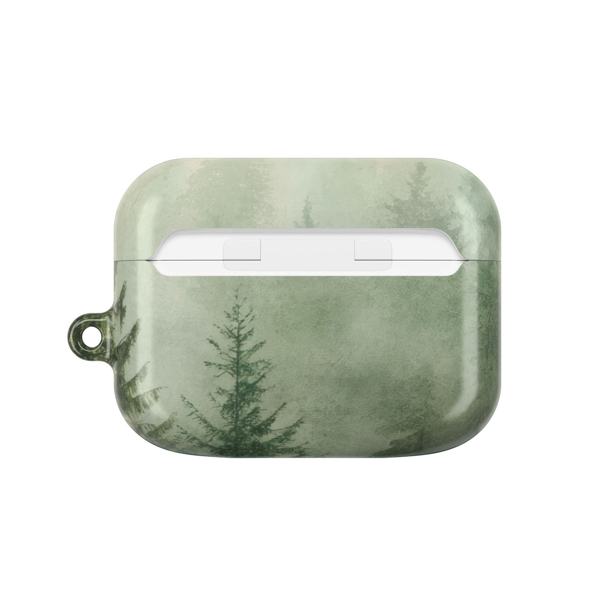 Misty Pine Forest AirPods Pro case front view