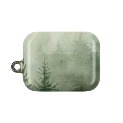 Misty Pine Forest AirPods Pro case back view