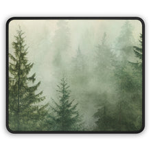 Misty Pine Forest Mouse Mat